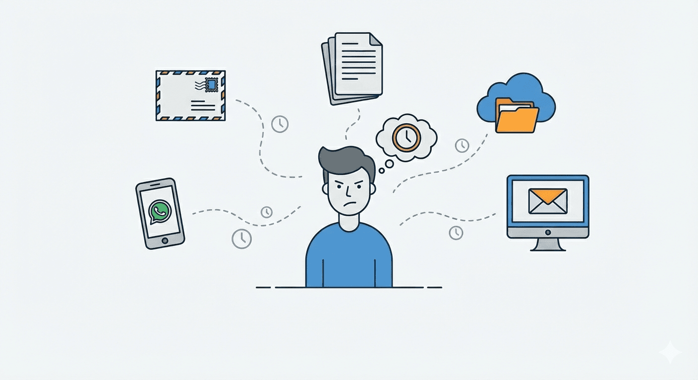 Facturas llegan por correo, WhatsApp y papel